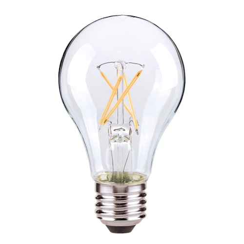 Bombilla LED Atenuable Satco A19 de 7 W, Base Mediana E-26, 3000 Kelvin, Haz de 360°